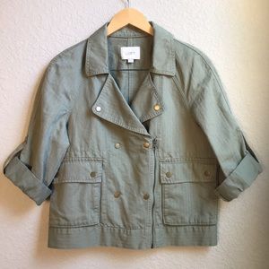 Loft Olive Green Utility Jacket
